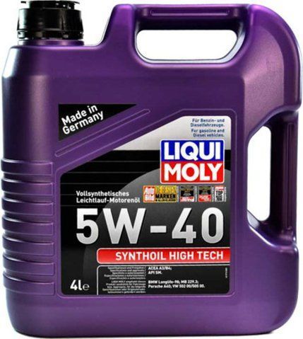 Liqui Moly Synthoil High Tech 5W-40 4 л, (2194) моторное масло фото