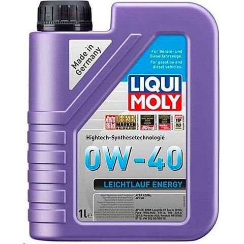 Liqui Moly Leichtlauf Energy 0W-40, 1 л (21222) моторное масло фото