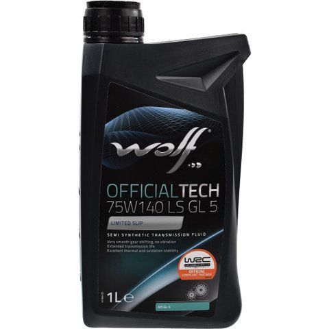 Wolf Officialtech LS GL-5 75W-140, 1 л (8304200) полусинтетическое трансмиссионное масло фото
