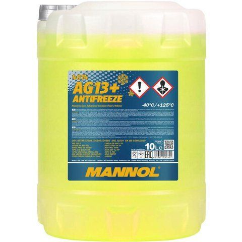 Mannol AG13+ Advanced желтый -40 &deg;C, 10 л (MN4014-10) готовый антифриз фото