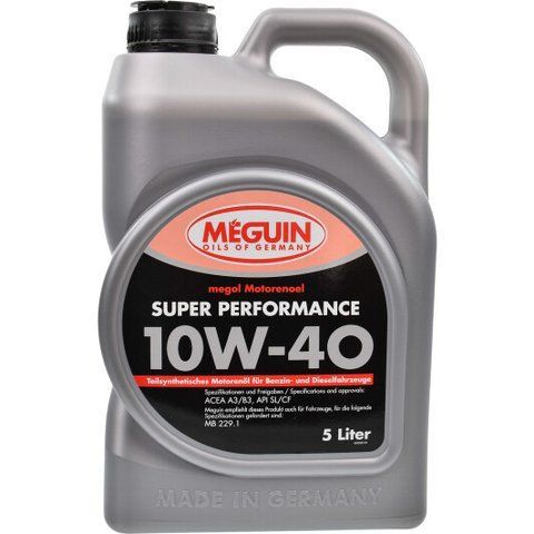 Meguin Super Performance 10W-40, 5 л (4365) моторное масло фото