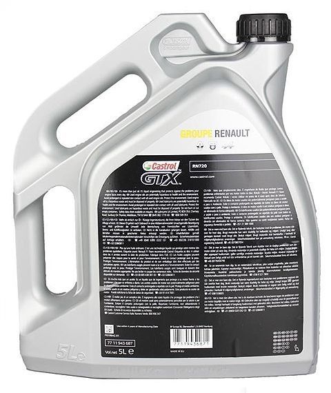 Castrol Renault GTX RN720 5W-30, 5 л (7711943687) моторное масло фото