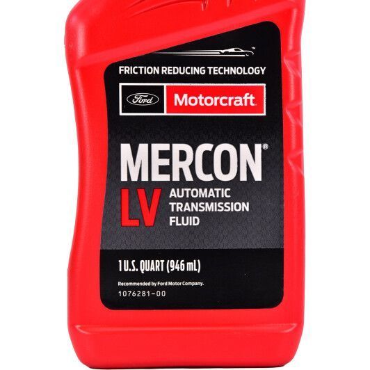 Ford Motorcraft Mercon LV, 0,946 л (XT10QLVC) синтетическое трансмиссионное масло фото