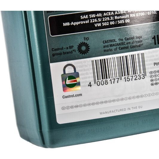 Castrol Magnatec A3/B4 5W-40 1 л, (15C9D0) моторное масло фото