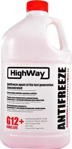 HighWay Long Life G12+ красный, 3,78 л концентрат антифриза фото