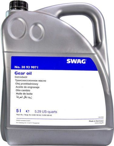 SWAG Gear Oil for direct shift gearbox, 5 л (30939071) трансмиссионное масло фото