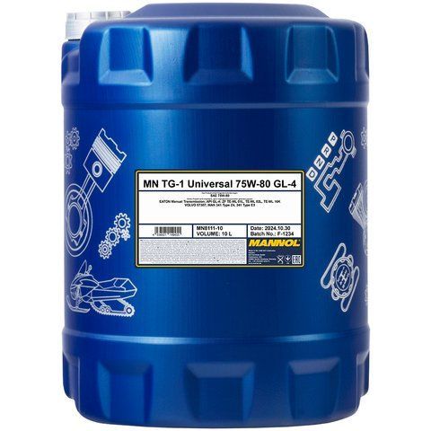 Mannol TG-1 Universal GL-4 75W-80, 10 л (MN8111-10) синтетична трансмісійна олива фото