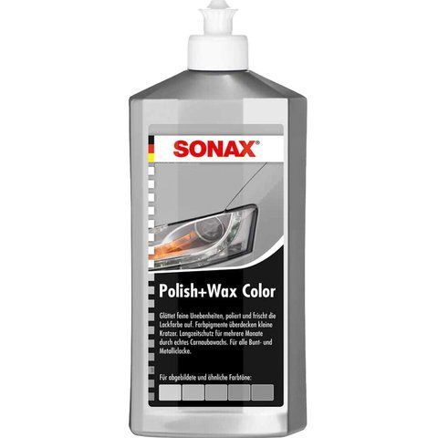 Sonax Polish & Wax Color NanoPro серый, 500 мл (296300) цветной полироль для кузова фото