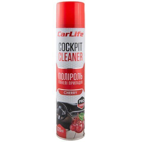 Полироль для салона Carlife Cockpit Cleaner вишня 320 мл CF330 фото