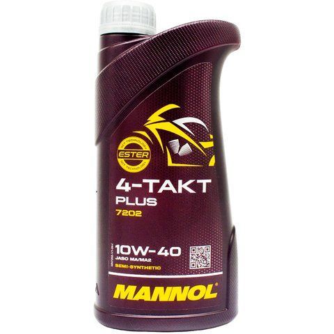 Mannol 4-Takt Plus 10W-40, 1 л (MN7202-1) моторна олива 4T фото