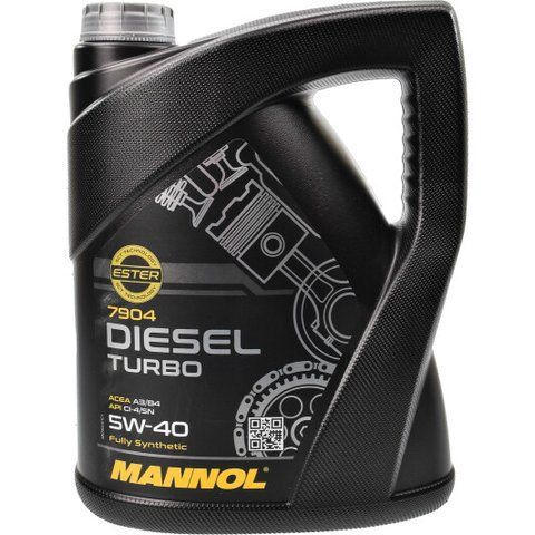 Mannol Diesel Turbo 5W-40 5 л, (MN7904-5) моторна олива фото