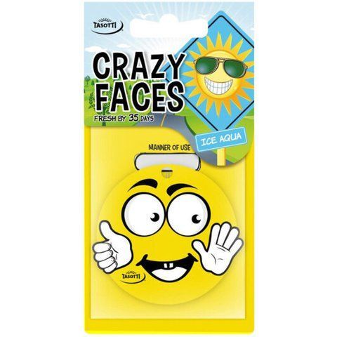 Ароматизатор Tasotti Crazy Faces Iced Aqua фото
