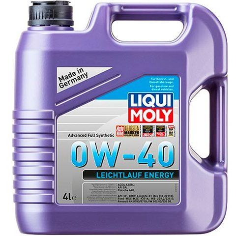 Liqui Moly Leichtlauf Energy 0W-40, 4 л (20740) моторное масло фото