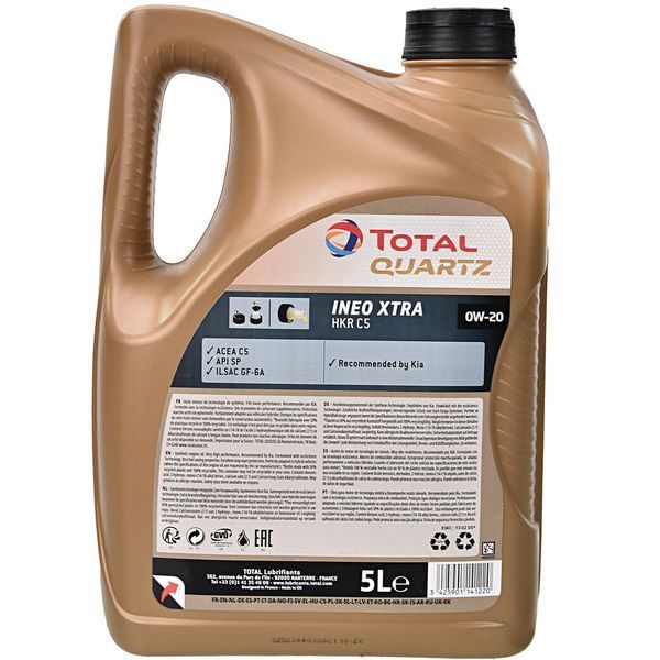 Total Quartz Ineo Xtra HKR C5 0W-20, 5 л (225796) моторна олива фото