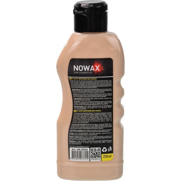 Nowax Plastic Restorer, 250 мл (NX25242) поліроль для кузова фото