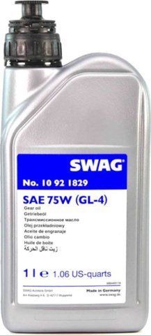 SWAG GL-4 75W, 1 л (10921829) трансмиссионное масло фото
