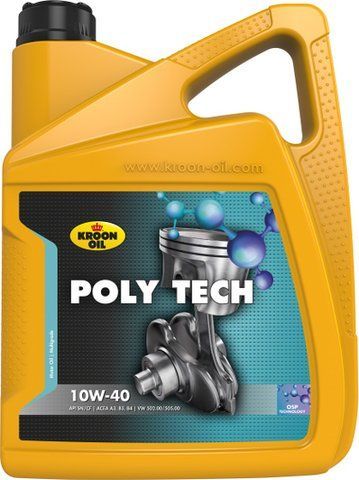 Kroon Oil Poly Tech 10W-40 5 л, (35466) моторное масло фото