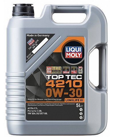 Liqui Moly Top Tec 4210 0W-30, 5 л (21605) моторное масло фото