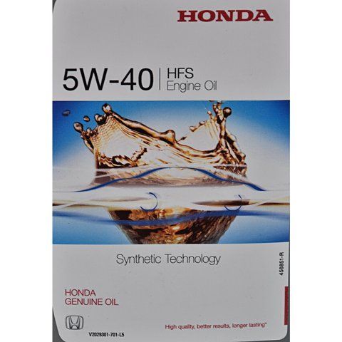 Honda HFS 5W-40, 1 л (08232P99E1LHE) моторна олива фото