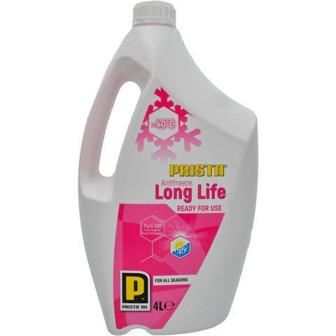 Prista Long Life G12+ красный -40 &deg;C, 4 л (P020037) готовый антифриз фото