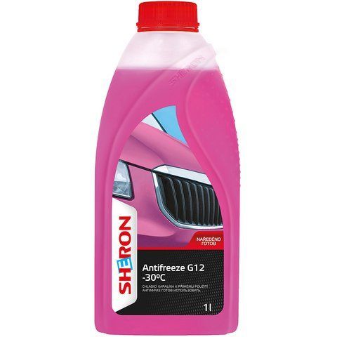 SHERON Antifreeze G12 розовый -30&deg;C, 1 л (2939941) готовый антифриз фото