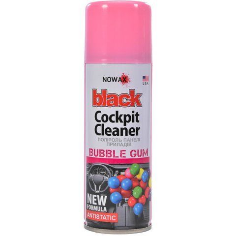 Поліроль для салону Nowax Black" Cockpit Cleaner bubble gum 200 мл NX00209" фото