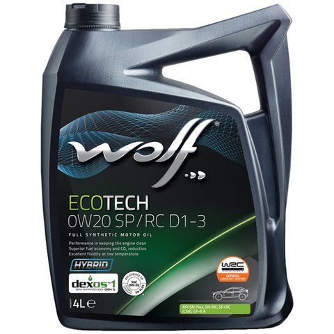 Wolf Ecotech SP/RC D1-3 0W-20, 4 л (1049891) моторна олива фото