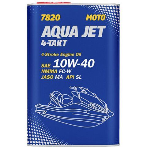 Mannol Aqua Jet 4-Takt 10W-40, 1 л (MN7820-1ME) моторна олива 4T фото