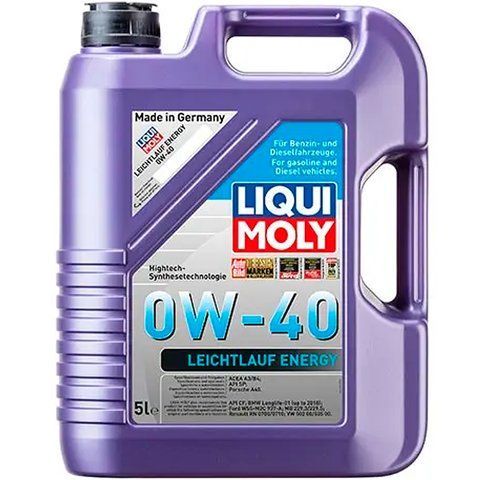 Liqui Moly Leichtlauf Energy 0W-40, 5 л (21223) моторное масло фото