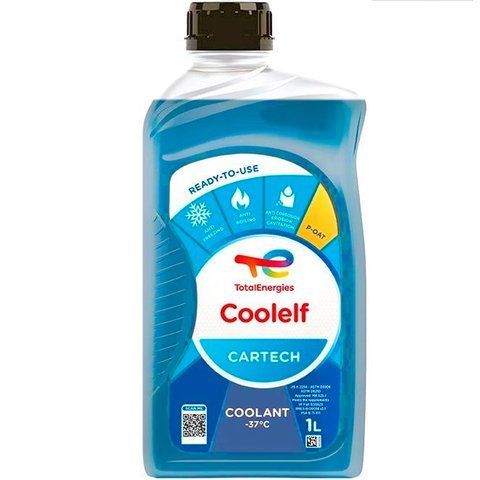 Total Сoolelf Cartech синий -37&deg;C, 1 л (230161) готовый антифриз фото