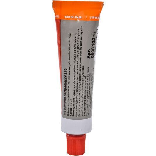 W&uuml;rth Silicone Special 250 чорний герметик, 100 мл (0890323) фото