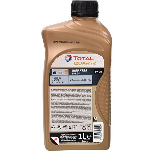 Total Quartz Ineo Xtra HKR C5 0W-20, 1 л (225797) моторна олива фото