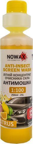 Nowax Anti-Insect Sreen Wash летний цитрусовый 0,25 л, (NX25025) концентрат омывателя фото
