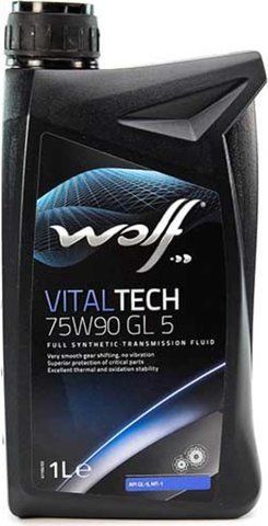 Wolf VitalTech GL-4 GL-5 MT-1 75W-90, 1 л (8303906) синтетическое трансмиссионное масло фото