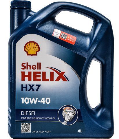 Shell Helix HX7 Diesel 10W-40 4 л, (550040425) моторна олива фото