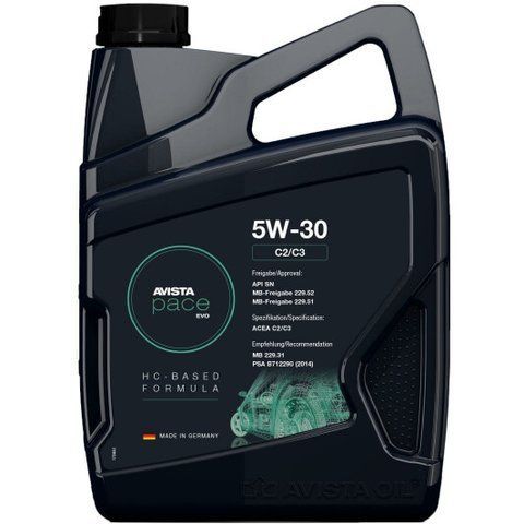 AVISTA Pace EVO C2/C3 5W-30 5 л, (166915) моторное масло фото