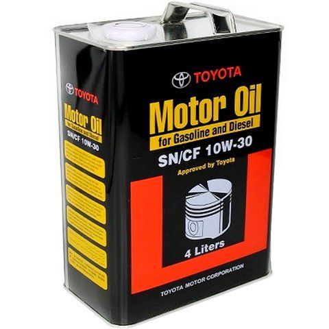 Toyota Motor Oil SN/CF 10W-30, 4 л (0888083320) моторное масло фото