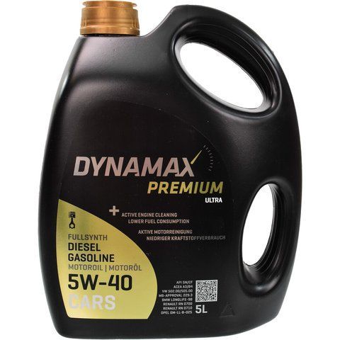 Dynamax Premium Ultra 5W-40, 5 л (501961) моторна олива фото