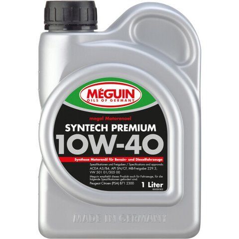 Meguin Syntech Premium 10W-40 1 л, (4339) моторна олива фото