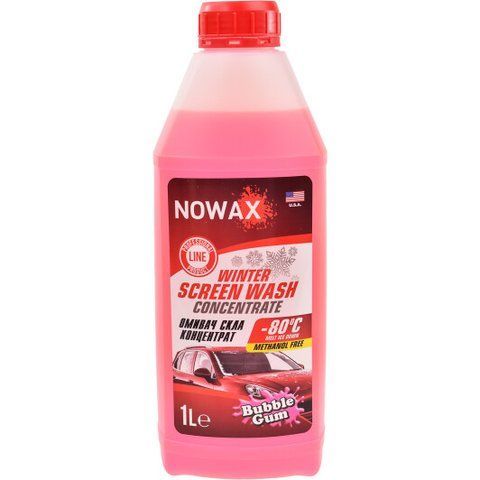 Nowax зимний -80&deg;С bubble gum 1 л, (NX01171) концентрат омывателя фото