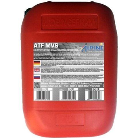 Alpine ATF MVS, 20 л (0100733) синтетична трансмісійна олива фото