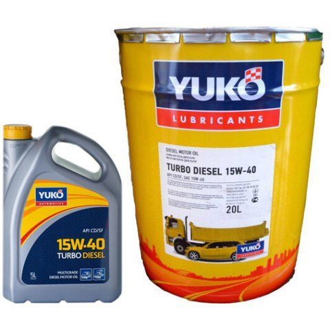 Yuko Turbo Diesel 15W-40 5 л, моторное масло фото