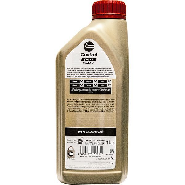 Castrol Professional EDGE V Titanium FST 0W-20 1 л, (R1EDGPV0212X1) моторное масло фото