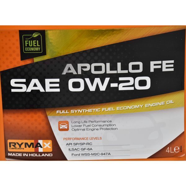 Rymax Apollo FE 0W-20, 4 л (252855) моторное масло фото