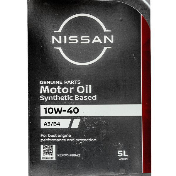 Nissan Motor Oil 10W-40 A3/B4, 5 л (ke90099942) моторна олива фото