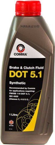 Comma Synthetic DOT 5.1 ABS, 1 л (BF51L) тормозная жидкость пластиковая тара фото