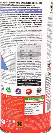 XADO G12++ червоний, 1 л (XA50008) концентрат антифризу фото