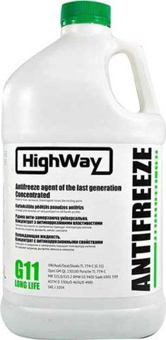 HighWay Long Life G11 зеленый, 3,78 л (701493) концентрат антифриза фото
