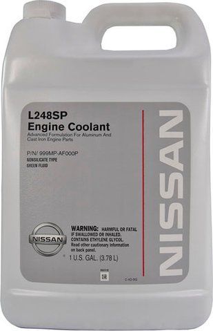 Nissan Coolant L248SP зеленый, 3,78 л концентрат антифриза фото