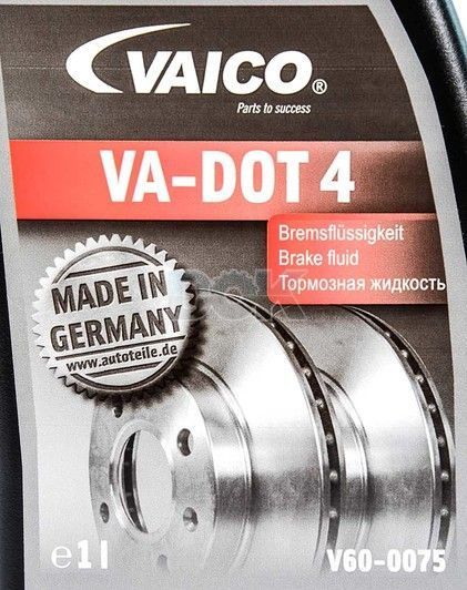 Vaico DOT 4, 1 л (v600075) гальмівна рідина пластикова тара фото